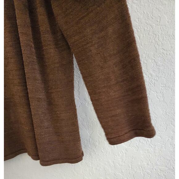 SWEATER/CARDIGAN & TANK TOP-TALBOTS-Made in Italy-Brown Knit-2 Pieces-Size PL - Picture 4 of 16